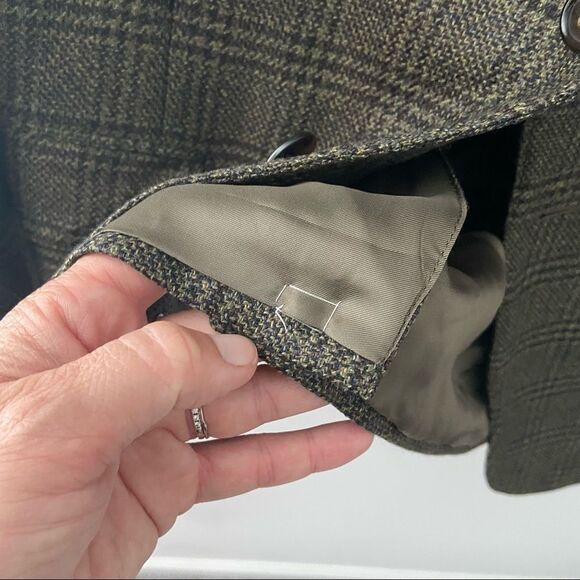 Corneliani Men’s Grey Check Wool Cashmere Blazer 50R - Picture 9 of 11